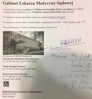 Czy Prezes Sądu w Kłodzku panuje nad tym, co dzieje się w podległej mu instytucji? Dlaczego toleruje ingrorancję Biegłego Lekarza Sądowego Mariusza Borowika, któremu płaci z publicznych pieniędzy?