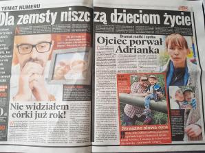 Koszmarna sprawa Agnieszki Potapińskiej i Artura Guhla w dzisiejszym Fakcie. To sprawa którą nagłośnił w całej Polsce Krzysztof Rutkowski