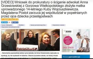 [VIDEO] Czy Mec. Katarzyna Lipska będzie teraz namawiać do nieprzestrzegania prawa? Mec. Anna Grzesiowska nie pojawiła się dziś na rozprawie. A siostrę ojca-tyrana przetrzymującego dziecko, Alicję W. matka dziecka podaje o ściganie za fałszywe zeznania!