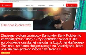 Czy Santander Bank Polska potrafi chronić swoich klientów przed wyłudzeniami? Kolejna Polka straciła ponad 16 tysięcy euro! I nie uzyskawszy pomocy od banku ani szczegółowego wyjaśnienia, zwróciła się o pomoc do Krzysztofa Rutkowskiego!