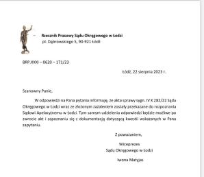 [VIDEO] Czy fałszywa „biegła sądowa” jest narzędziem sądów w Kutnie i Łodzi, które nie potrafią przyznać się do błędów? Czy Sąd Apelacyjny w Łodzi zakończy w czwartek szaleństwo przedłużania aresztu 68-latkowi z 14 do 18 miesięcy z „obawy matactwa”?!