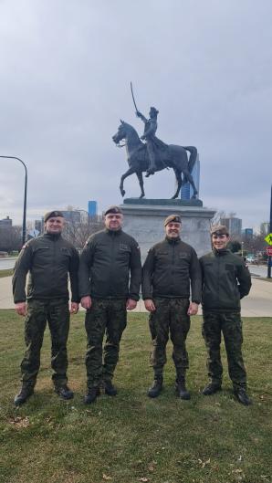 [VIDEO] Delegacja Ośrodka Reprezentacyjnego WOT z wizytą w Chicago