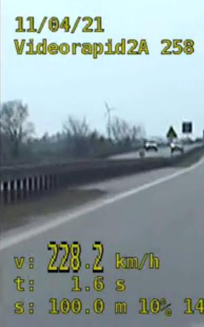 [VIDEO] Chciał być na drodze „ZNIKAJĄCYM PUNKTEM” namierzyła go inowrocławska grupa SPEED