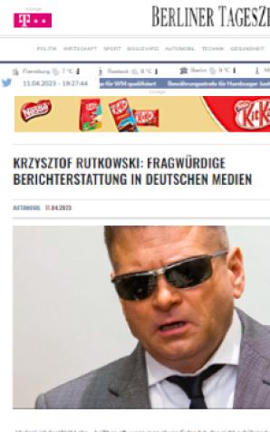 [VIDEO] Niemiecka gazeta Berliner Tageszeitung krytykuje nieobiektywność niemieckich mediów w sprawie akcji Rutkowskiego w Niemczech! Jako wiarygodne źródło wskazuje  Patriot24.net!