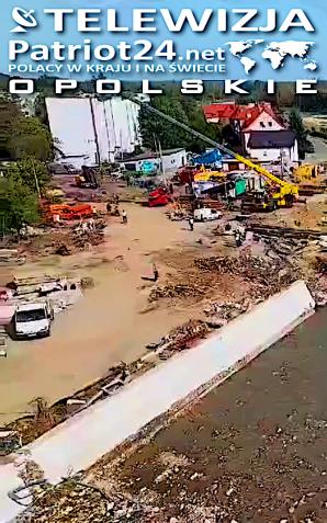 [VIDEO] Sprzątanie pozostałości mostu w Głuchołazach w ciągu DK40