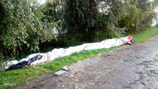 W Szubinie balon z ludźmi spadł na dom