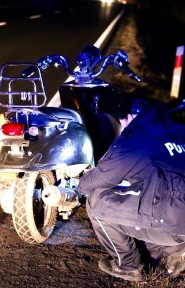 Głogowscy policjanci po służbie zatrzymali motocyklistę, który mając ponad 3,5 promila omal nie zderzył z ciężarówką