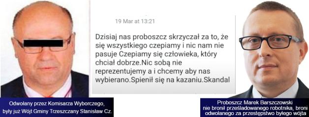  [VIDEO] Stanisław Cz. oficjalnie odwołany z funkcji Wójta Gminy Trzeszczany! Tymczasem proboszcz - sądowy kłamczuch - Marek Barszczowski, zrugał wczoraj wiernych, broniąc prawomocnie skazanego przestępcy!