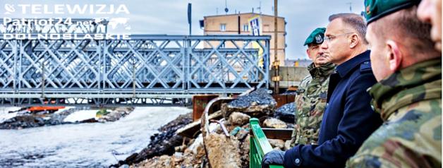 [VIDEO] Brakuje ekip remontowych, budowlanych. Prezydent RP na terenach popowodziowych